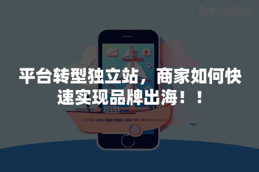 平台转型独立站，商家如何快速实现品牌出海！！