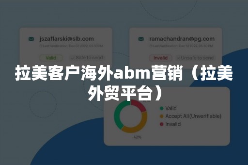 拉美客户海外abm营销（拉美外贸平台）