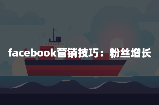 facebook营销技巧：粉丝增长