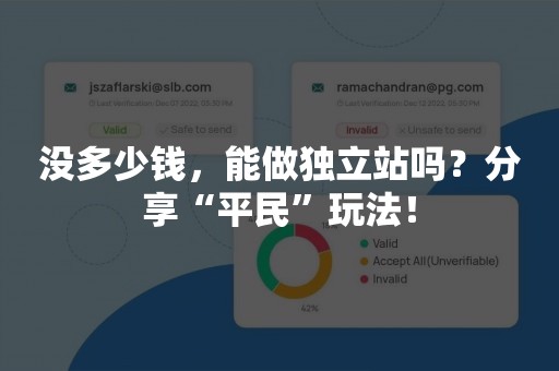 没多少钱，能做独立站吗？分享“平民”玩法！