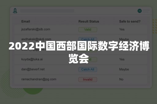 2022中国西部国际数字经济博览会