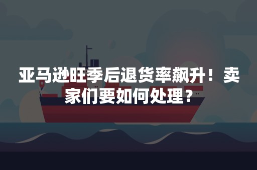 亚马逊旺季后退货率飙升！卖家们要如何处理？