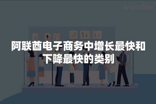 阿联酋电子商务中增长最快和下降最快的类别