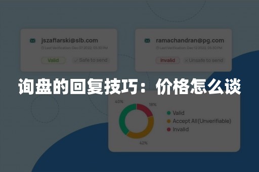 询盘的回复技巧：价格怎么谈