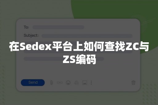 在Sedex平台上如何查找ZC与ZS编码