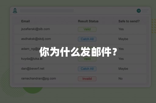 你为什么发邮件？