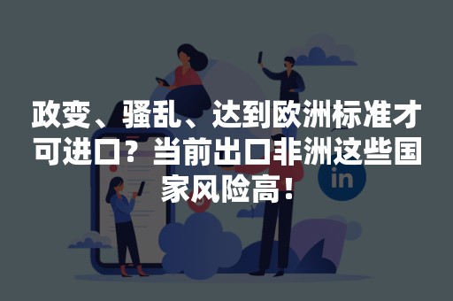 政变、骚乱、达到欧洲标准才可进口？当前出口非洲这些国家风险高！