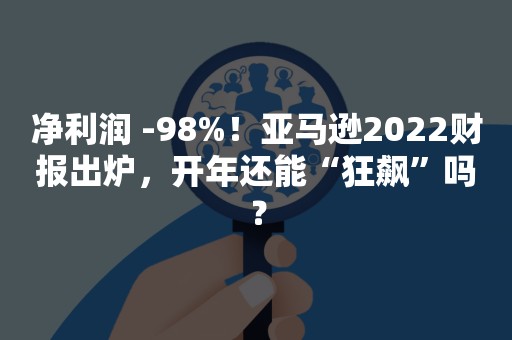 净利润 -98%！亚马逊2022财报出炉，开年还能“狂飙”吗？