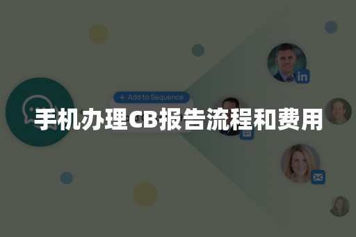 手机办理CB报告流程和费用