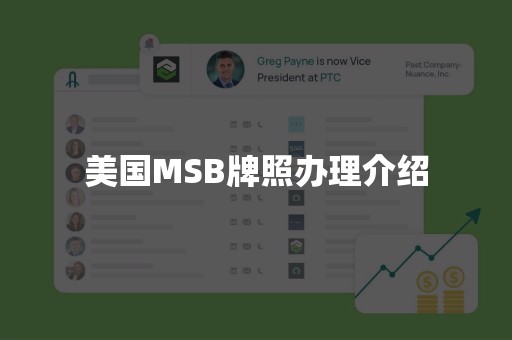 美国MSB牌照办理介绍