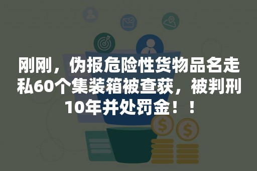 刚刚，伪报危险性货物品名走私60个集装箱被查获，被判刑10年并处罚金！！