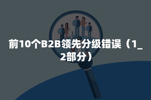 前10个B2B领先分级错误（1_2部分）