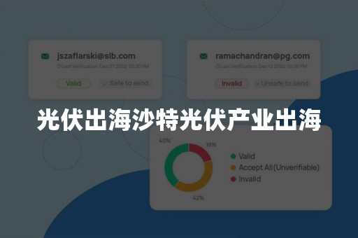 光伏出海沙特光伏产业出海