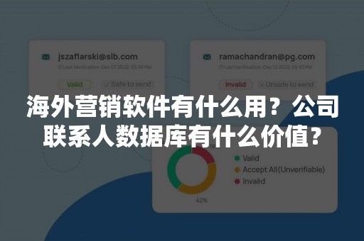 海外营销软件有什么用？公司联系人数据库有什么价值？