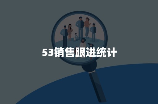 53销售跟进统计