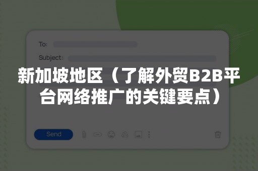 新加坡地区（了解外贸B2B平台网络推广的关键要点）