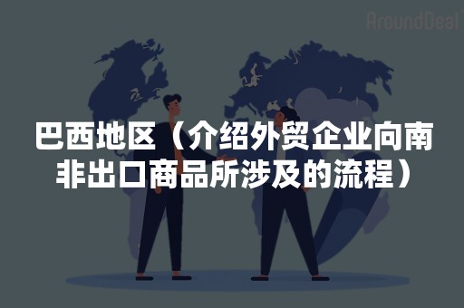 巴西地区（介绍外贸企业向南非出口商品所涉及的流程）