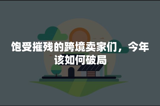 饱受摧残的跨境卖家们，今年该如何破局