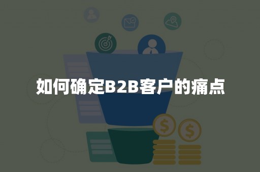 如何确定B2B客户的痛点