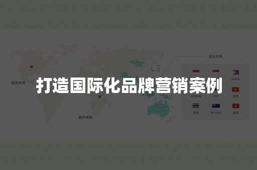 打造国际化品牌营销案例