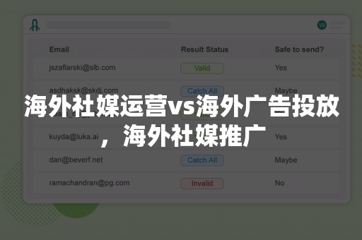 海外社媒运营vs海外广告投放，海外社媒推广