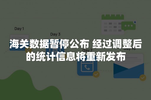 海关数据暂停公布 经过调整后的统计信息将重新发布