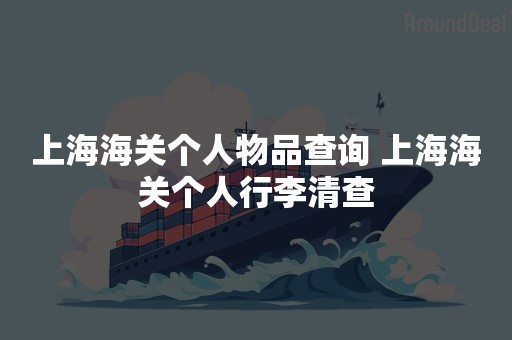 上海海关个人物品查询 上海海关个人行李清查