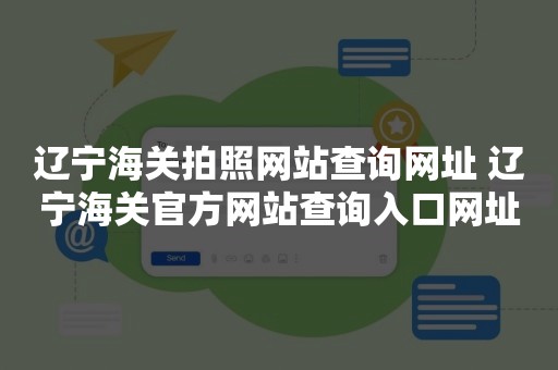 辽宁海关拍照网站查询网址 辽宁海关官方网站查询入口网址