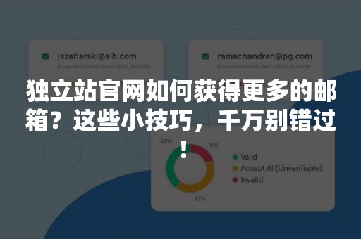 独立站官网如何获得更多的邮箱？这些小技巧，千万别错过！