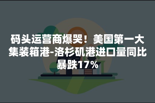 码头运营商爆哭！美国第一大集装箱港-洛杉矶港进口量同比暴跌17%