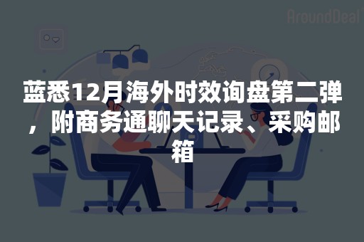 蓝悉12月海外时效询盘第二弹，附商务通聊天记录、采购邮箱