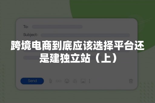 跨境电商到底应该选择平台还是建独立站（上）