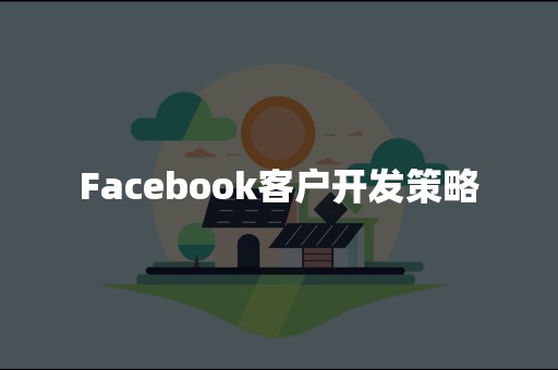 Facebook客户开发策略