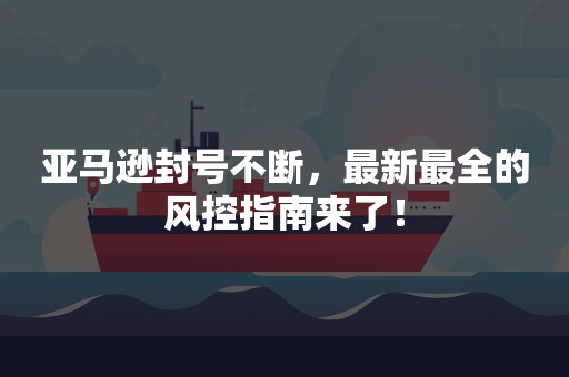 亚马逊封号不断，最新最全的风控指南来了！