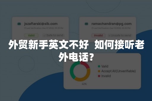 外贸新手英文不好  如何接听老外电话？