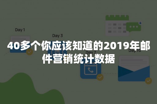 40多个你应该知道的2019年邮件营销统计数据