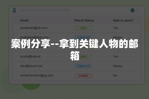 案例分享--拿到关键人物的邮箱