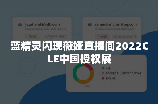 蓝精灵闪现薇娅直播间2022CLE中国授权展