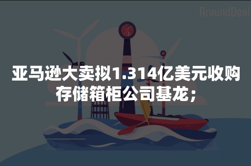 亚马逊大卖拟1.314亿美元收购存储箱柜公司基龙；