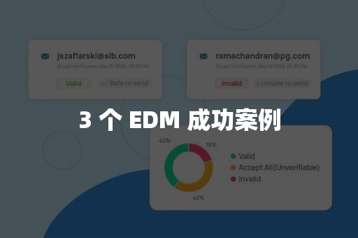 3 个 EDM 成功案例