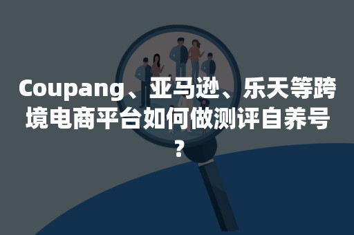 Coupang、亚马逊、乐天等跨境电商平台如何做测评自养号？