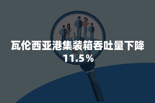 瓦伦西亚港集装箱吞吐量下降11.5％