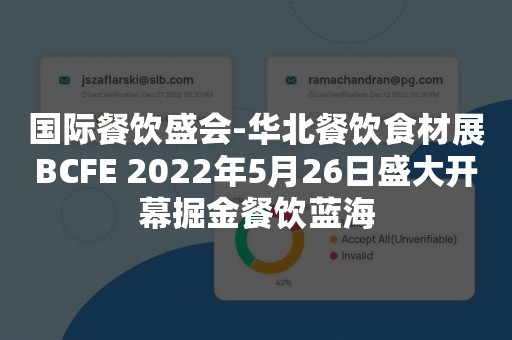 国际餐饮盛会-华北餐饮食材展BCFE 2022年5月26日盛大开幕掘金餐饮蓝海