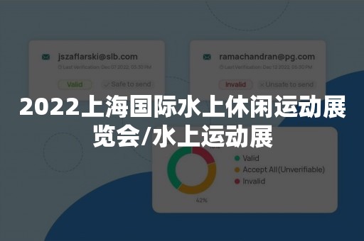 2022上海国际水上休闲运动展览会/水上运动展